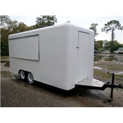 Former Coca Cola T/A Apprx. 6' x 12' Concession Trailer w/Foldout Service Windows (No Title Needed)