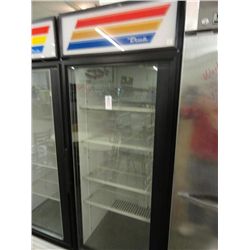 True Single Door Merchandiser Ref. - Tested at 34 deg.