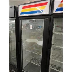 True Single Door Merchandiser Freezer - Tested at -10 deg.