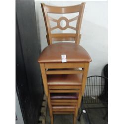 Lot of Wood Dining Chairs