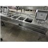 Image 1 : 4-Comp Bar Sink w/Speed Rails