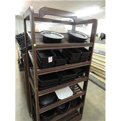 Dark Oak Display Cart