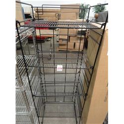 Black Coated Merchandising Rack