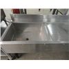 Image 3 : S/S 8' 3-Comp Bar Sink w/Ice Bin