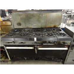 Gas 10 Burner Double Door Oven