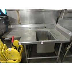 S/S Single Comp Corner Sink