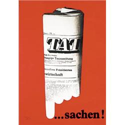 Poster by Herbert Leupin. Leupin, Herbert  1918 - 1999