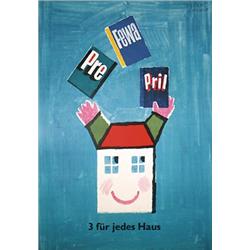 Poster by Herbert Leupin. Leupin, Herbert  1918 - 1999