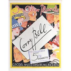 Poster for Corry Bell. Huber, Josef Franz  1889 -