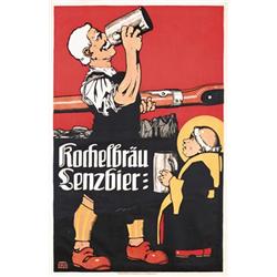 Old Beer Poster. Obermeier, Otto  1883 - 1958