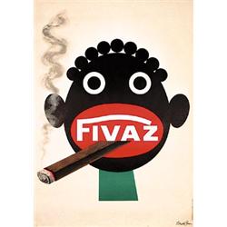 Swiss Cigar Poster. Brun, Donald  1909 - 1999