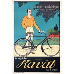 Great French Bicylce Poster Ravat. Rapeno, Armand