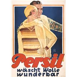 Old Persil Laundry Poster. Prinz-Schulte, Eugen