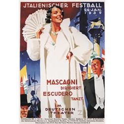 Hohlwein Costume Ball Poster. Hohlwein, Ludwig  1874 - 1949