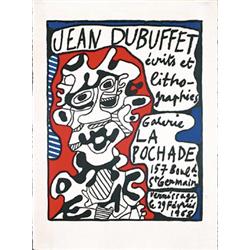 Old Dubuffet Poster. Dubuffet, Jean  1910 - 1985