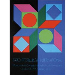 Lot of 6 Vasarely Posters. Vasarely, Victor  1908 - 1997