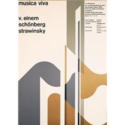 Old Poster by Müller-Brockmann. Müller-Brockmann, Josef  1914 - 1996