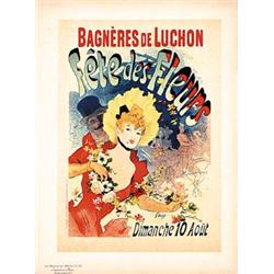 Poster Fete de Fleurs by Cheret. Chéret, Jules  1836 - 1932