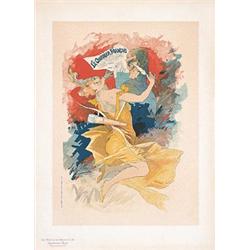 Poster by Cheret Le Courrier Francais. Chéret, Jules  1836 - 1932