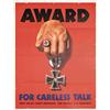 Image 1 : Poster Award - For Careless Talk. Dohanos, Stevan  1907 -