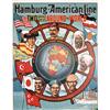 Image 1 : Old Hamburg-American Line Poster. Anonymous - USA