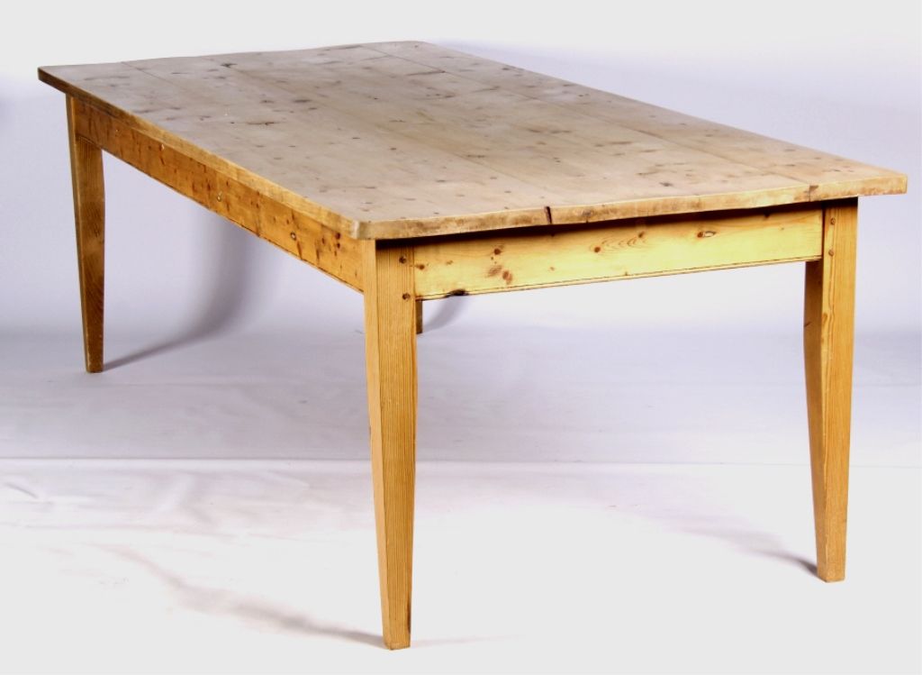 Rustic Knotty Pine Dining Table