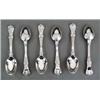 Image 1 : SILVER - A set of six mid-Victorian Kings shape Coburg pattern dessert spoons, A set of six mid-V...