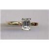 Image 1 : JEWELLERY AND WATCHES - An 18ct gold single-stone diamond ring, An 18ct gold single-stone diamond...