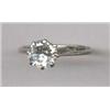 Image 1 : JEWELLERY AND WATCHES - A single-stone diamond ring, A single-stone diamond ring, c.1960, claw se...