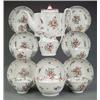 BRITISH PORCELAIN - A New Hall part tea service A New Hall part tea service, decorated with flora...