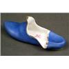 Image 1 : ROCKINGHAM - A miniature Rockingham slipper A miniature Rockingham slipper, coloured in azure blu...