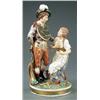 Image 1 : DERBY AND ASSOCIATED FACTORIES - A rare Derby figure group of Gaultherus and Griselda A rare Derb...