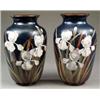 Image 1 : ART DECO AND 20TH CENTURY CERAMICS - A pair of Langley Lavique Ware Impasto vases A pair of Langl...