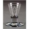 GLASS - Masonic - a dram glass Masonic - a dram glass, with rounded funnel shaped bowl engraved w...
