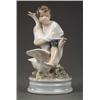 Image 1 : ROYAL COPENHAGEN - A Royal Copenhagen model of The Goose Thief A Royal Copenhagen model of The Go...