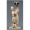 Image 1 : ORIENTAL CERAMICS AND WORKS OF ART - A Japanese ivory carving of a conjuror A Japanese ivory carv...
