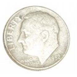 1952-D SILVER ROOSEVELT DIME *NICE EARLY SILVER DIME*!! DIME CAME OUT OF SAFE!!