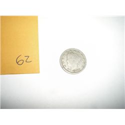1906 LIBERTY "V" NICKEL BOOK VALUE IS $20.00+ *NICE EARLY VERY FINE GRADE NICKEL*!!