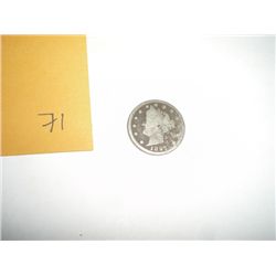 1897 *KEY DATE* LIBERTY "V" NICKEL BOOK VALUE IS $4.00+ *NICE EARLY GOOD GRADE NICKEL*!!