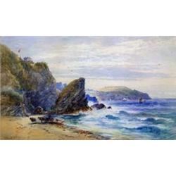 DRAWINGS - James Elliott (Exh. 1882 - 1897), A Pair - Seaweed Gatherers; Shrimpers James Elliott...