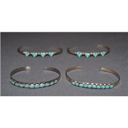 FOUR NAVAJO  BRACELETS