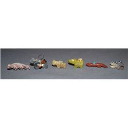 COLLECTION SIX PUEBLO FETISHES