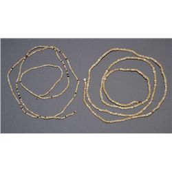 TWO STRANDS OF CALIFORNIA TRADE BEADS