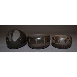 THREE SANTA CLARA POTTERY ITEMS
