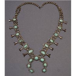 NAVAJO SQUASH BLOSSOM NECKLACE