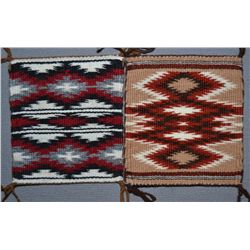 TWO MINI NAVAJO TEXTILES