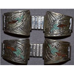 TWO NAVAJO  WATCH TIPS