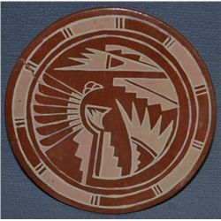 SAN ILDEFONSO POTTERY PLATE