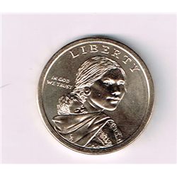Native American Dollar With Wolf Reverse 2013-P B/U