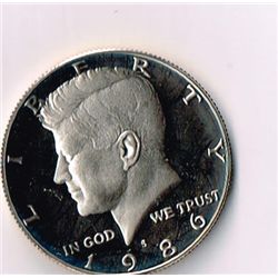 1986-S Proof Kennedy Half